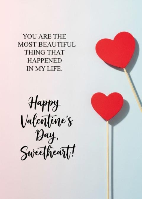 Valentine day cards with quotes