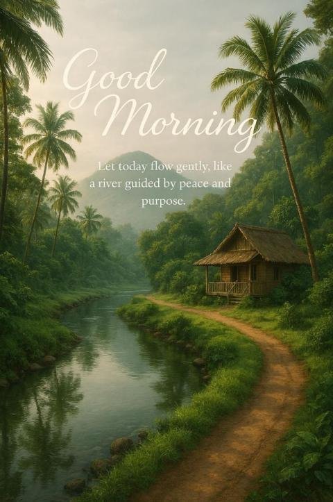 Peaceful Good Morning Nature Image