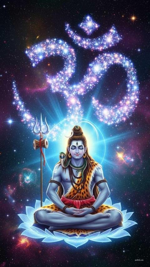 Lord shiva with om symbol best for mobile lock screen wallpapers