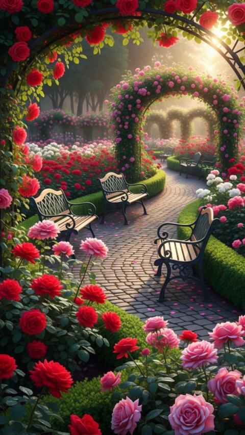 Garden phone wallpaper download