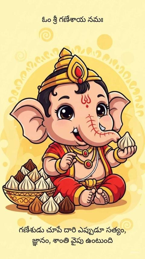 Cute lord ganesha wallpaper