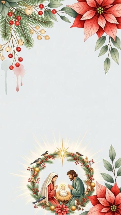 Christmas scene background free