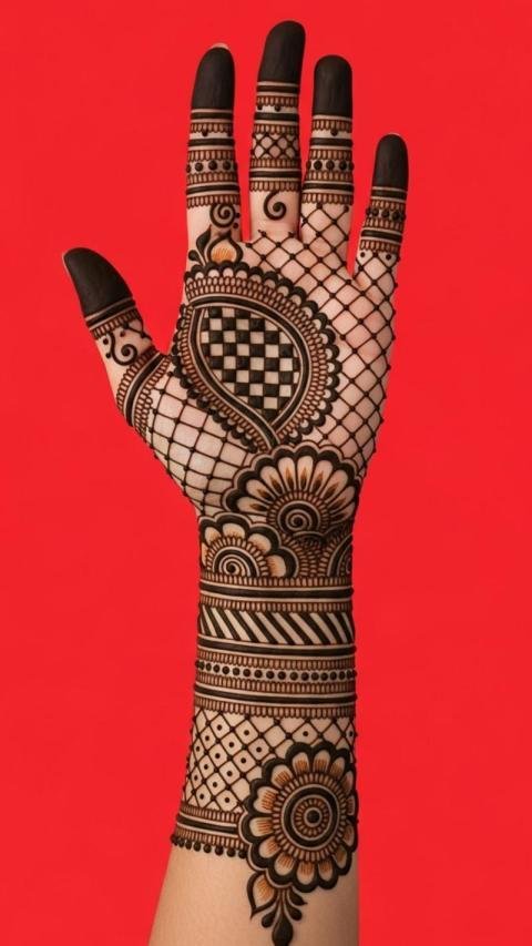 Mehndi design easy and beautiful full hand