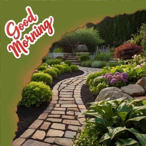 Green nature good morning images