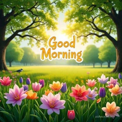 Beautiful good morning images with flowers