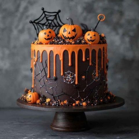 Halloween theme cake design