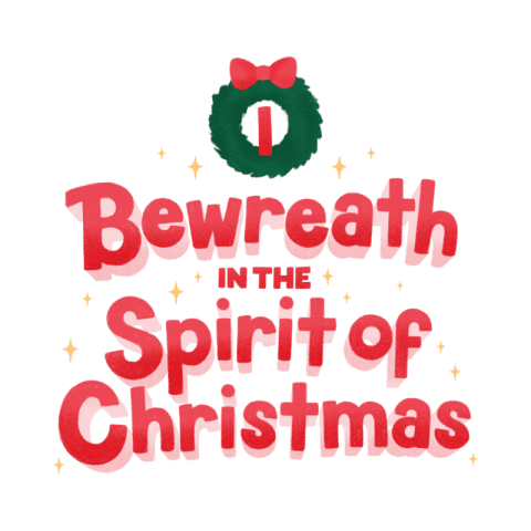 Festive Christmas typography design