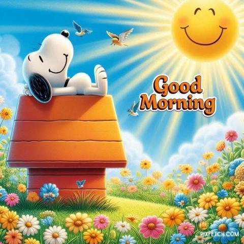 Snoopy good morning images