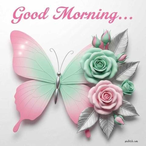 A soft, elegant good morning artwork