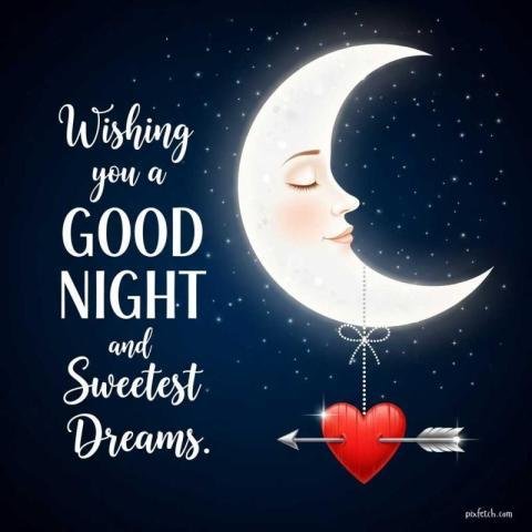 A dreamy good night wishes images for friends