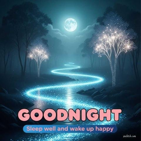 Beautiful good night scenery