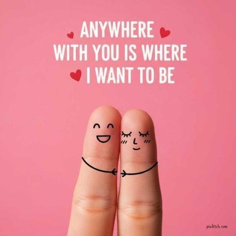 Romantic, minimal, and heartwarming image with love quote