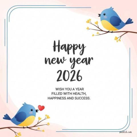 Happy new year wishes on WhatsApp status