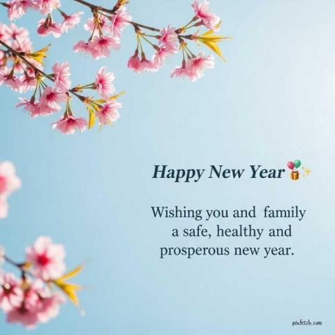 Happy new year wishes in English images