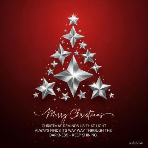 Elegant Christmas greeting image with star