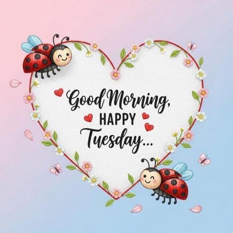 Beautiful Happy Tuesday good morning images for WhatsApp