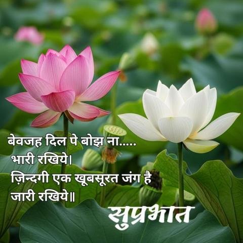 Good morning wishes in Hindi images with quotes
