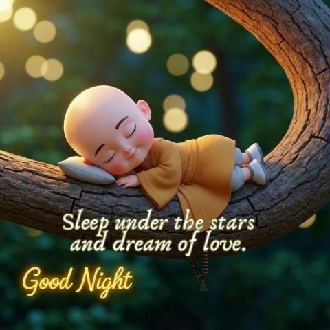 Beautiful good night scenery