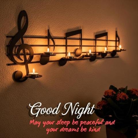 Good night music images