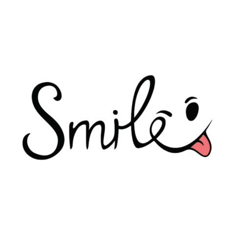 Smile Typography with Cute Face
