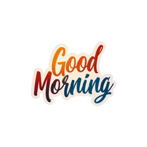 Beautiful good morning stickers for whatsapp