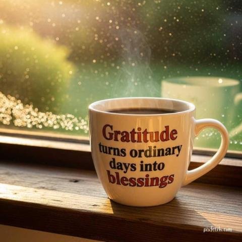 Strong positive thoughts with image