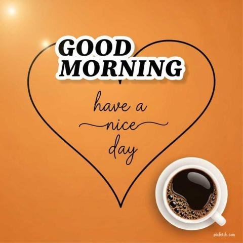 A minimalist good morning greeting design