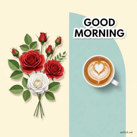 A minimalist and aesthetic good morning image