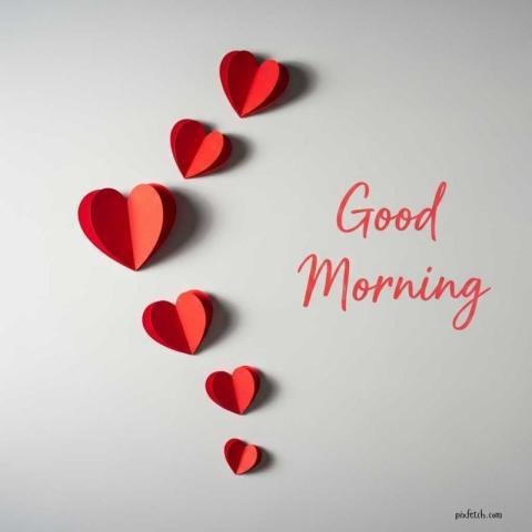 A soft, minimalist greeting card style good morning image