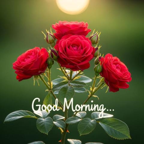 Good morning images with flowers hd