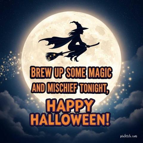 Happy Halloween witch images free download