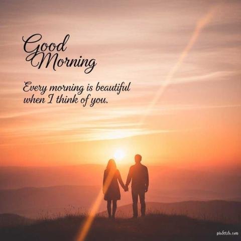 Good Morning Wishes and quotes with couple
