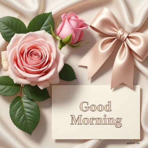 Photorealistic good morning greeting image