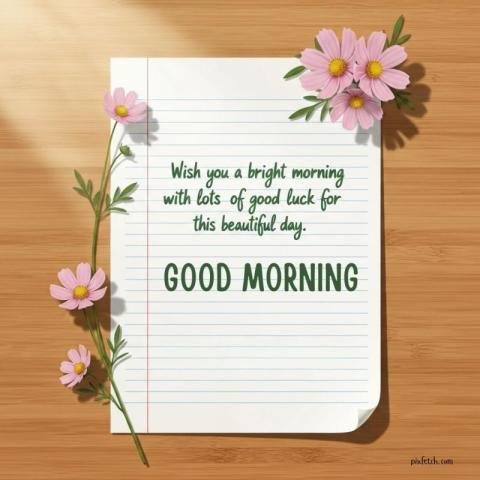 Beautiful good morning images with flowers