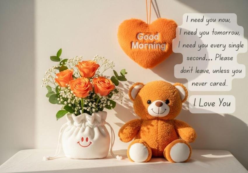 Teddy bear good morning wishes