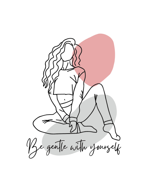 Self Care Motivational Illustration